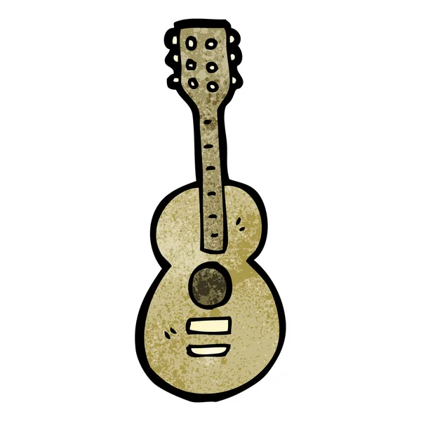 Karikatur zur Gitarre — Stockvektor