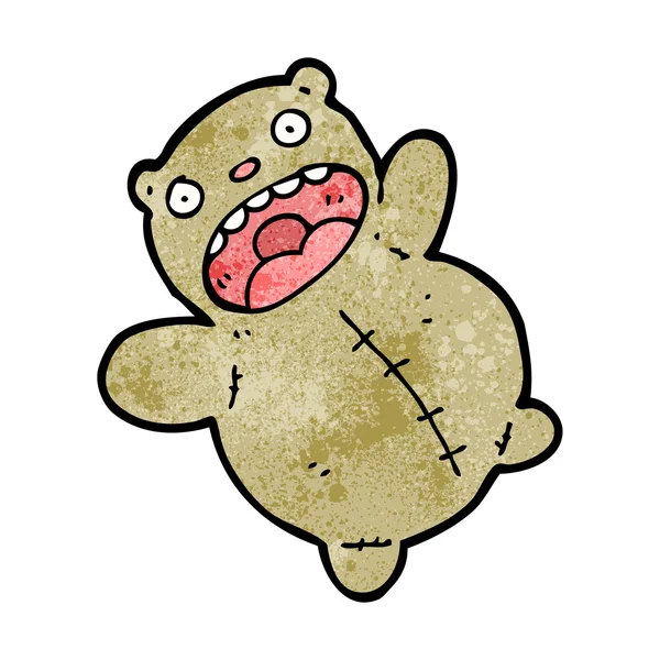 Peluche oso de dibujos animados — Vector de stock