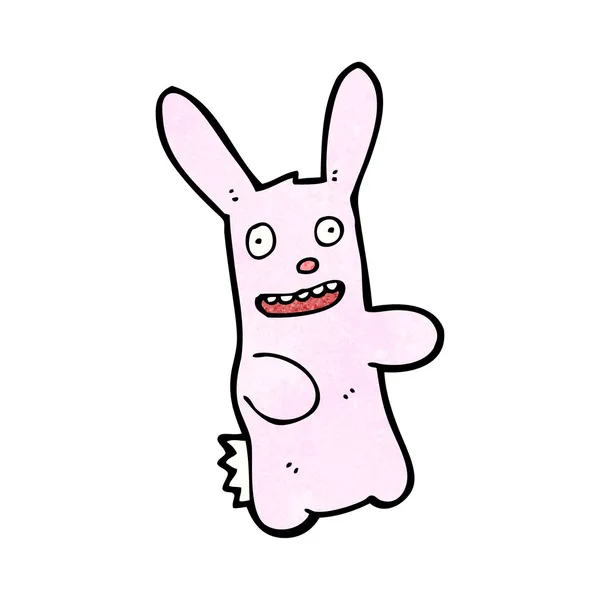 Šílený taneční kreslený králík — Stockový vektor