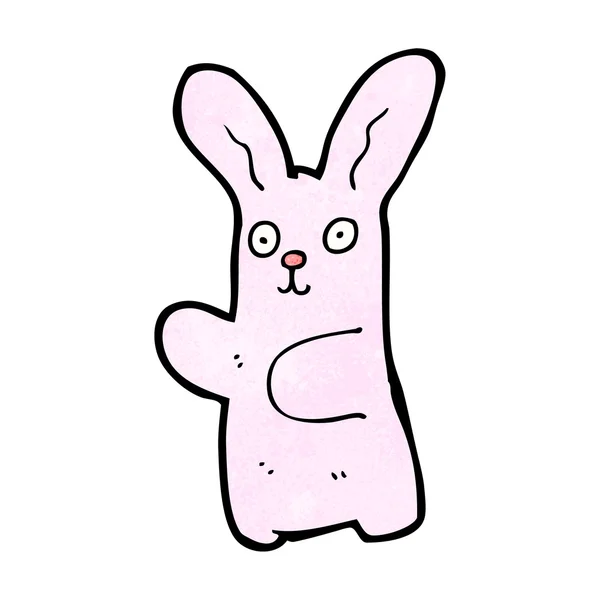 Folle danse lapin dessin animé — Image vectorielle