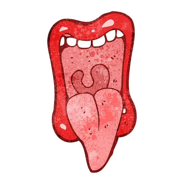 Alloween açık ağız karikatür — Stok Vektör