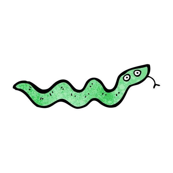 Serpente strisciante cartone animato — Vettoriale Stock