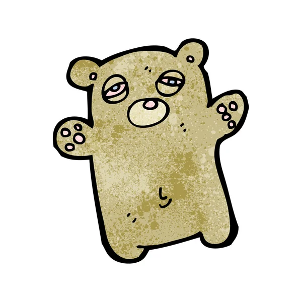 Desenhos animados de urso sonolento — Vetor de Stock
