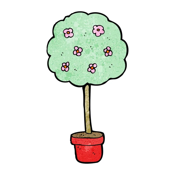 Krukväxter blommande träd — Stock vektor