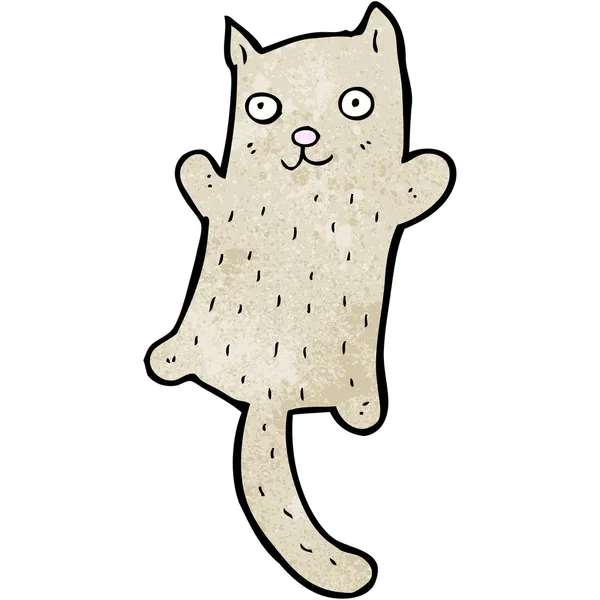Chat sautant dessin animé — Image vectorielle