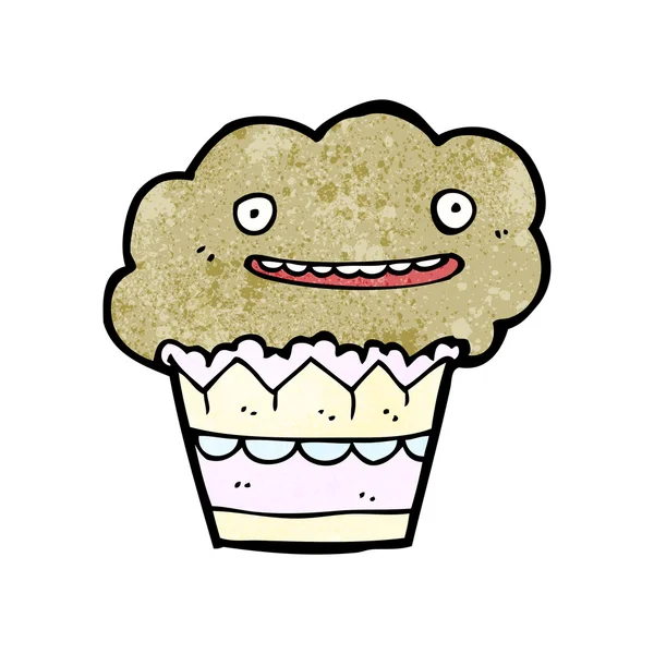 Feliz desenho animado muffin —  Vetores de Stock