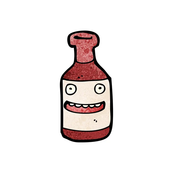 Botella de dibujos animados — Vector de stock