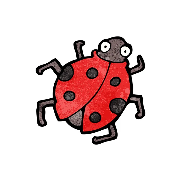 赤のてんとう虫カブトムシ — ストックベクタ