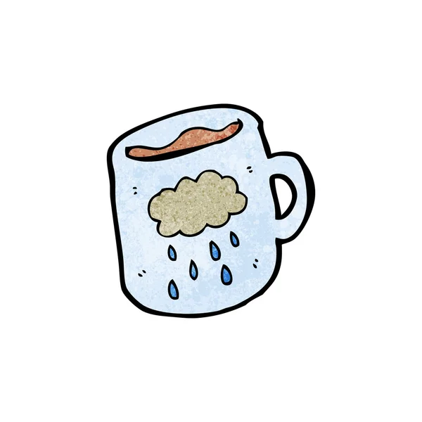 コーヒーのマグカップの漫画 — ストックベクタ