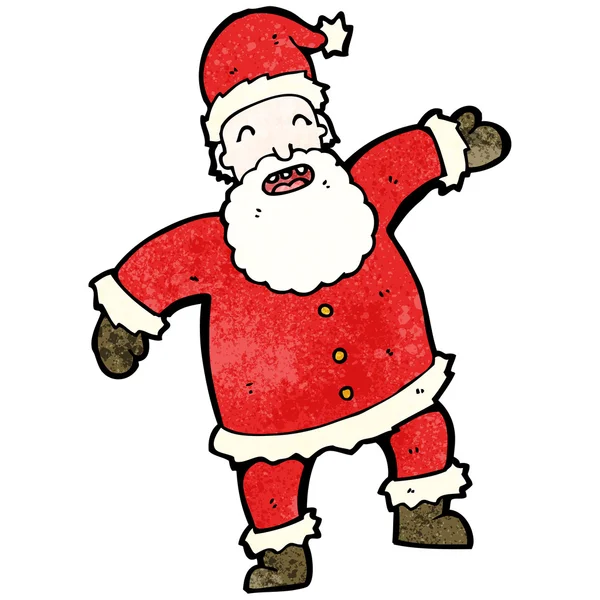 Mutlu Noel karikatür Noel Baba — Stok Vektör