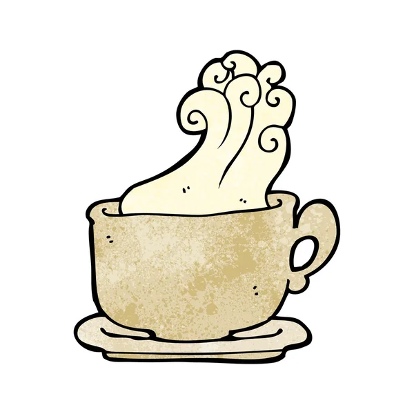 Dampfend brauner Kaffeebecher — Stockvektor
