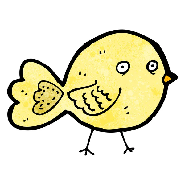 Pájaro amarillo — Vector de stock