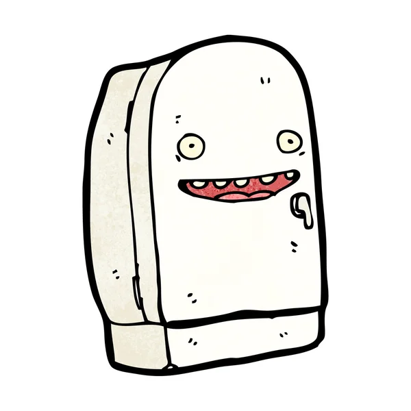 Réfrigérateur personnage de dessin animé — Image vectorielle