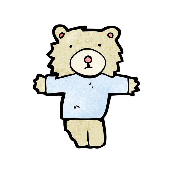 Medvěd v tee kreslený — Stockový vektor
