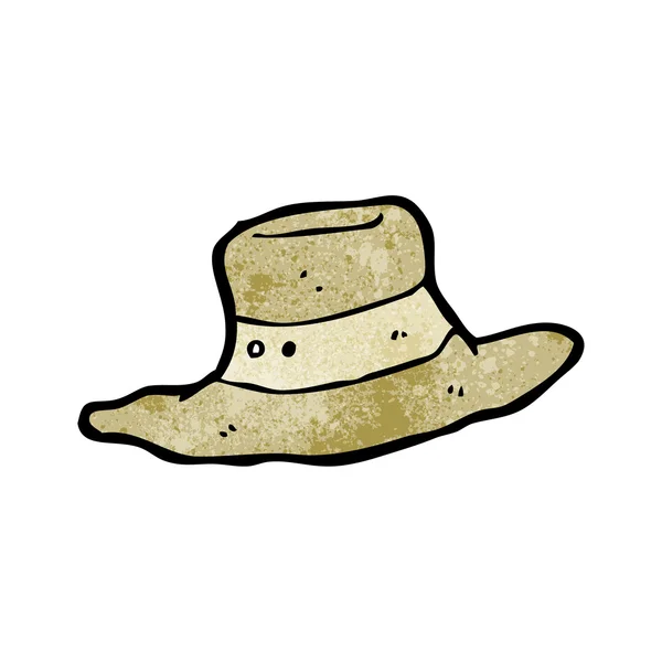 Battered old hat cartoon — Stock Vector