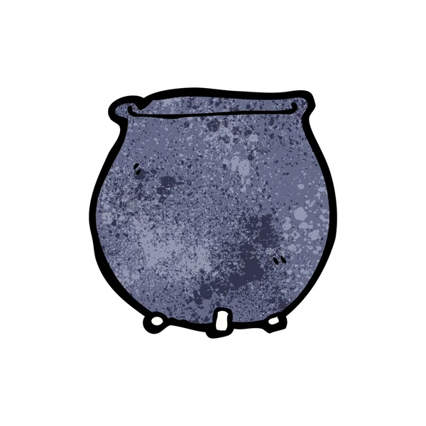 Witch's cauldron cartoon — Stock Vector