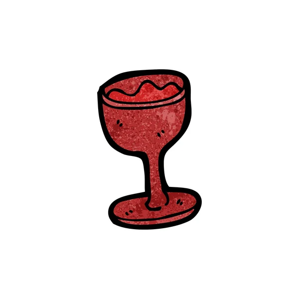 Cartoon wine glass — Stockvector
