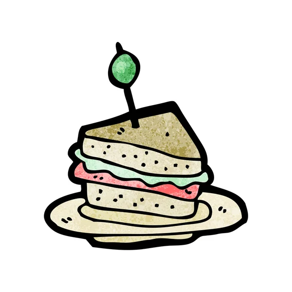 Sandwich-Cartoon — Stockvektor