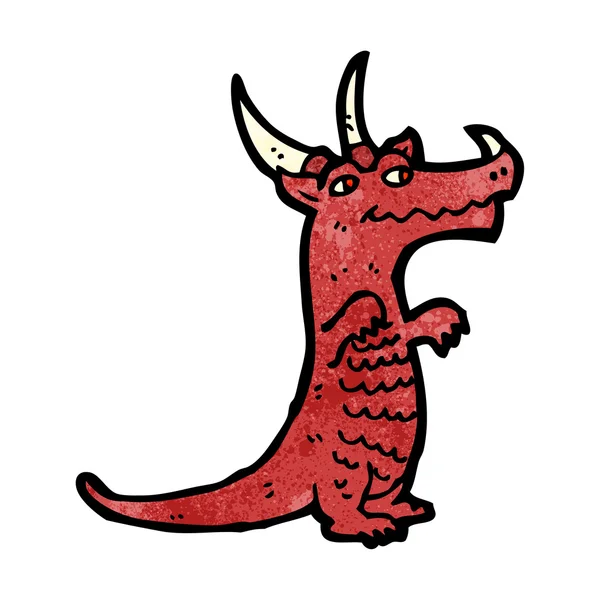 Bande dessinée dragon heureux — Image vectorielle