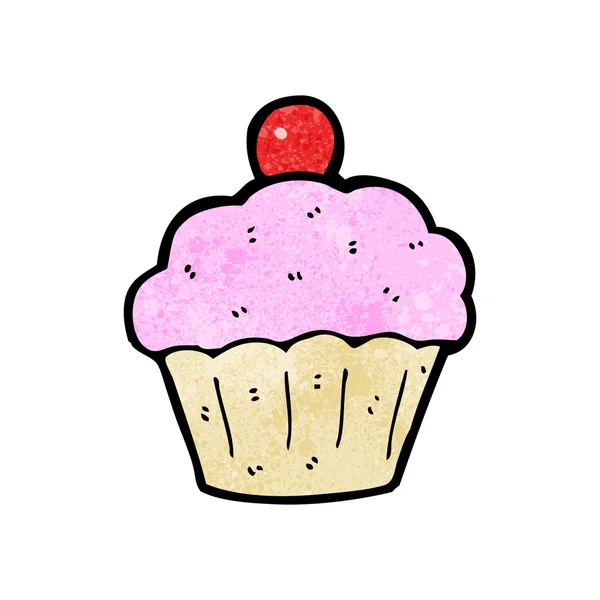 Cartoon cup cake — Stockvector