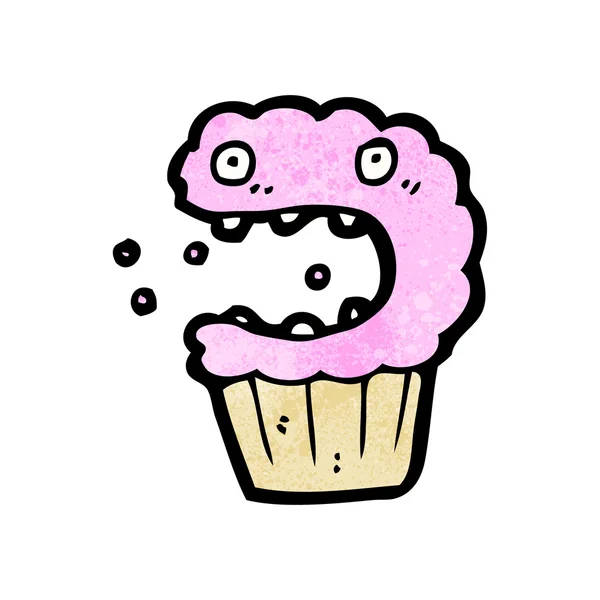 Grappige cupcake cartoon — Stockvector