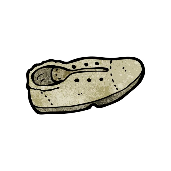 Vieille chaussure de dessin animé — Image vectorielle