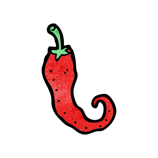Desenhos animados de pimenta quente — Vetor de Stock