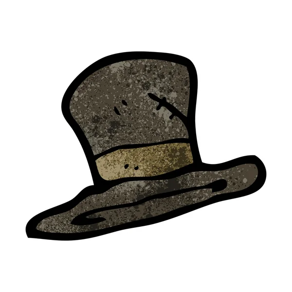 Régi kalapot rajzfilm — Stock Vector