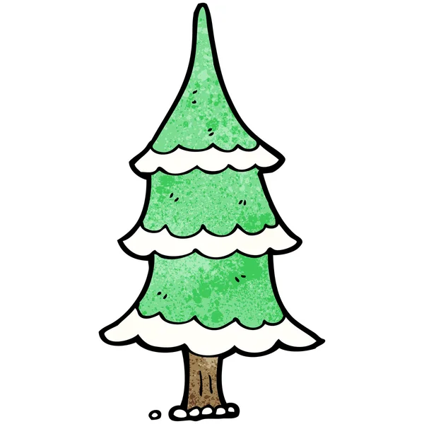 Dibujos animados árbol de Navidad — Archivo Imágenes Vectoriales