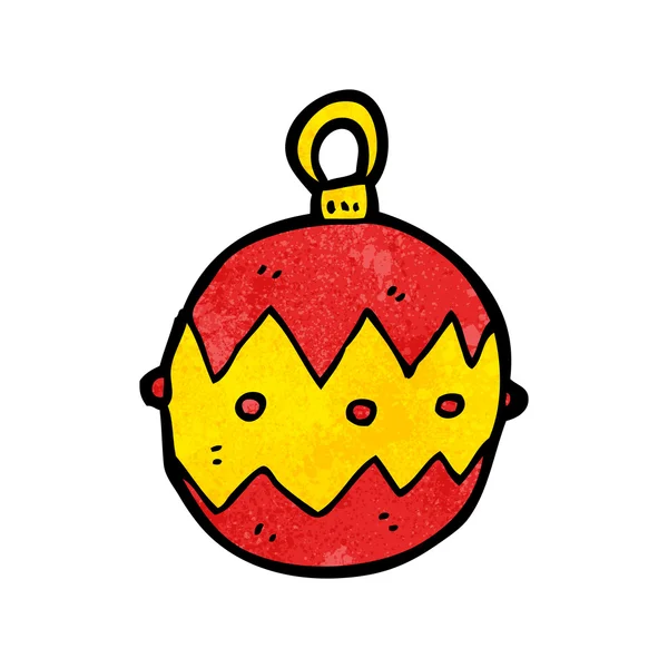 Red Xmas Bauble — Stock Vector