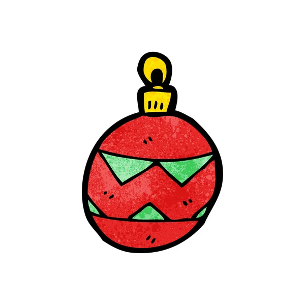 Bauble de Noël rouge — Image vectorielle