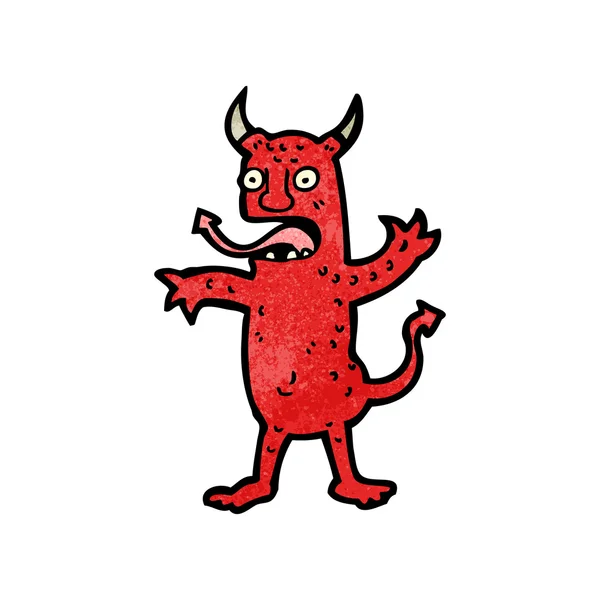 Divertido diablo de dibujos animados — Archivo Imágenes Vectoriales