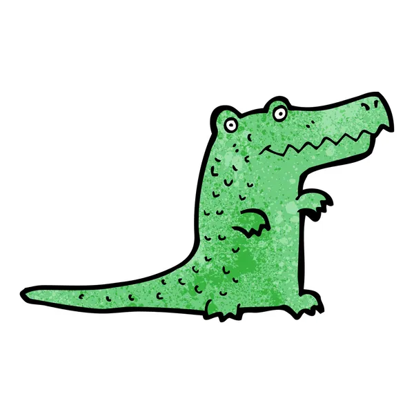 Zelený krokodýl — Stockový vektor