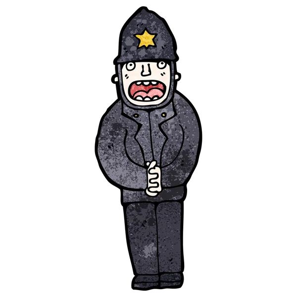 Rendőr-karikatúra — Stock Vector