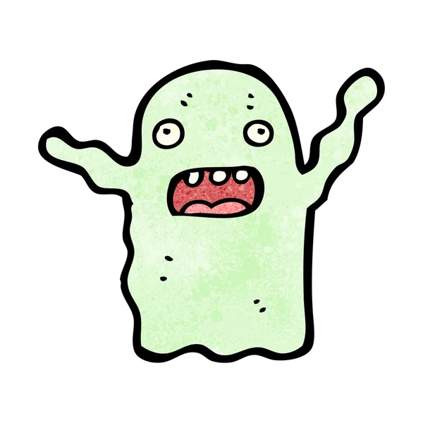 Spooky cartoon ghost — Stock Vector