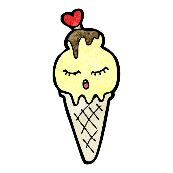 Талисман вафельного мороженого
