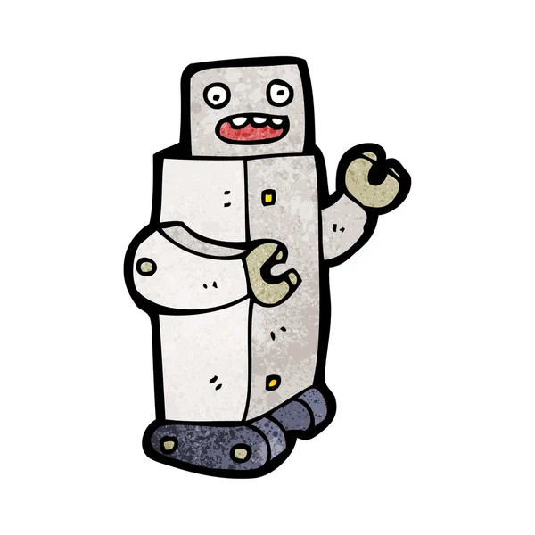 Robot criada de dibujos animados — Archivo Imágenes Vectoriales