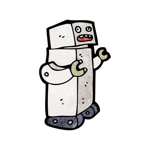 Robot criada de dibujos animados — Vector de stock