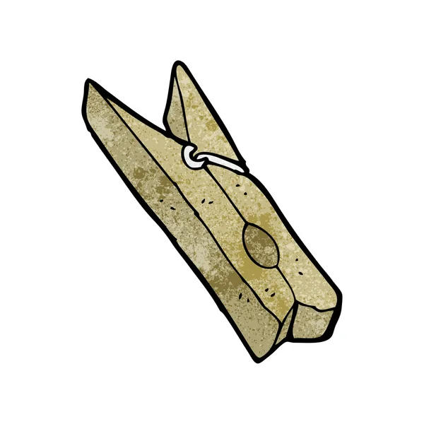 Cartoon cheville en bois — Image vectorielle