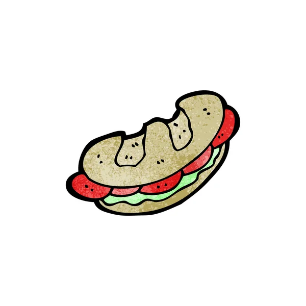 Sandwich au dessin animé — Image vectorielle