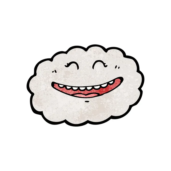 Nuvem engraçada dos desenhos animados — Vetor de Stock