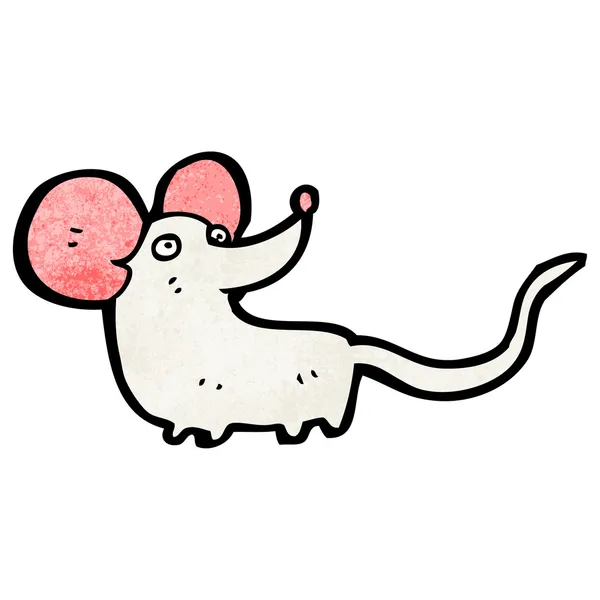 Bonito ratón de dibujos animados — Vector de stock