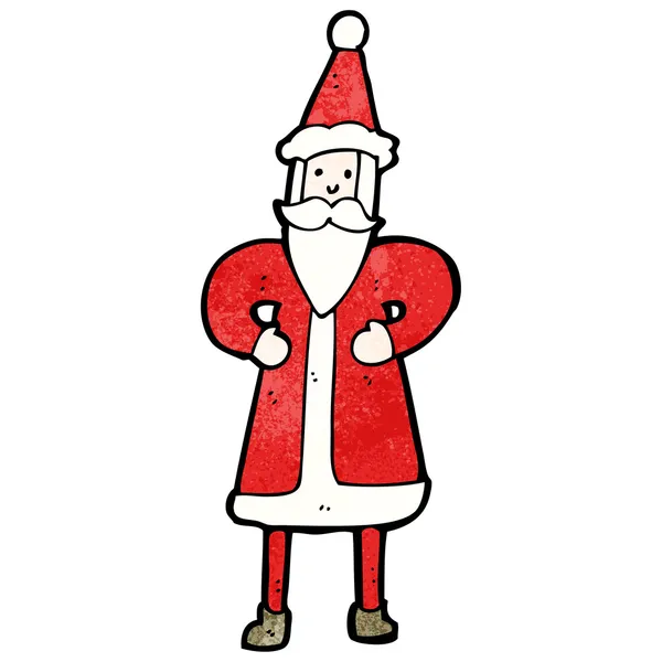 Sottile cartone animato di Babbo Natale — Vettoriale Stock