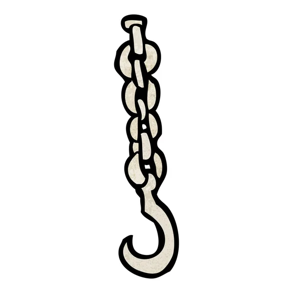 Crochet et chaîne de dessin animé — Image vectorielle