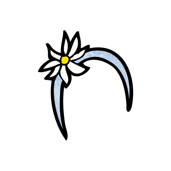 Dibujos animados diadema flor — Vector de stock