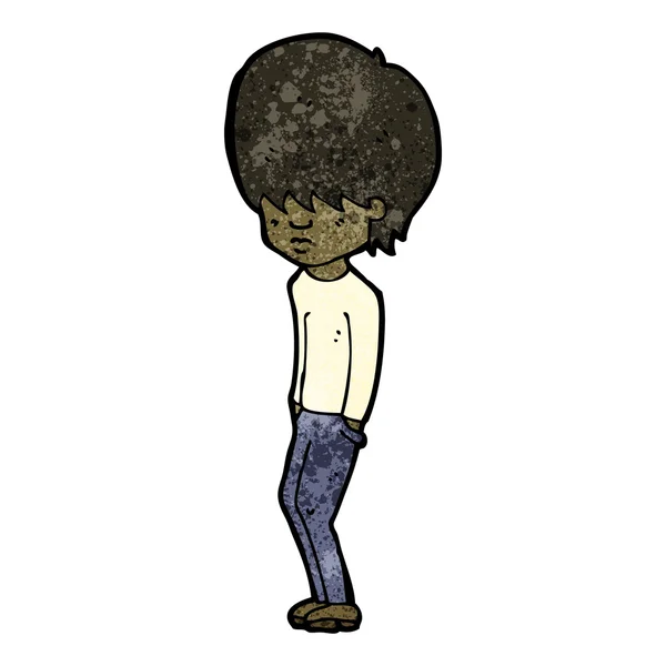 Adolescente chico de dibujos animados — Vector de stock