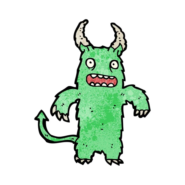 Monstre effrayant dessin animé — Image vectorielle