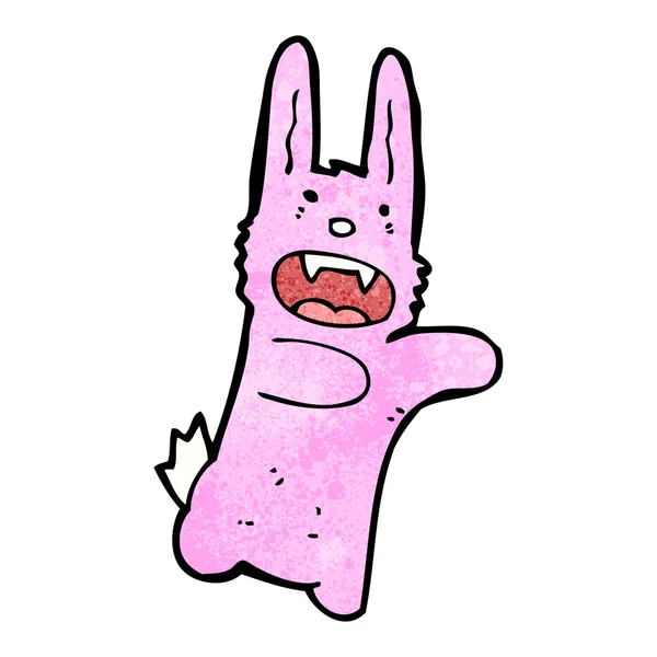 Desenhos animados de coelho vampiro — Vetor de Stock