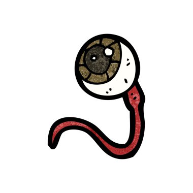 Brüt göz küresi karikatür