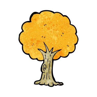 karikatür ağaç Güz